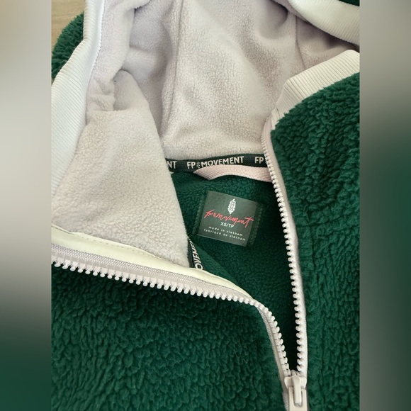 FREE PEOPLE Hit the Slopes Hoodie Evergreen NEW XS - Picture 5 of 8